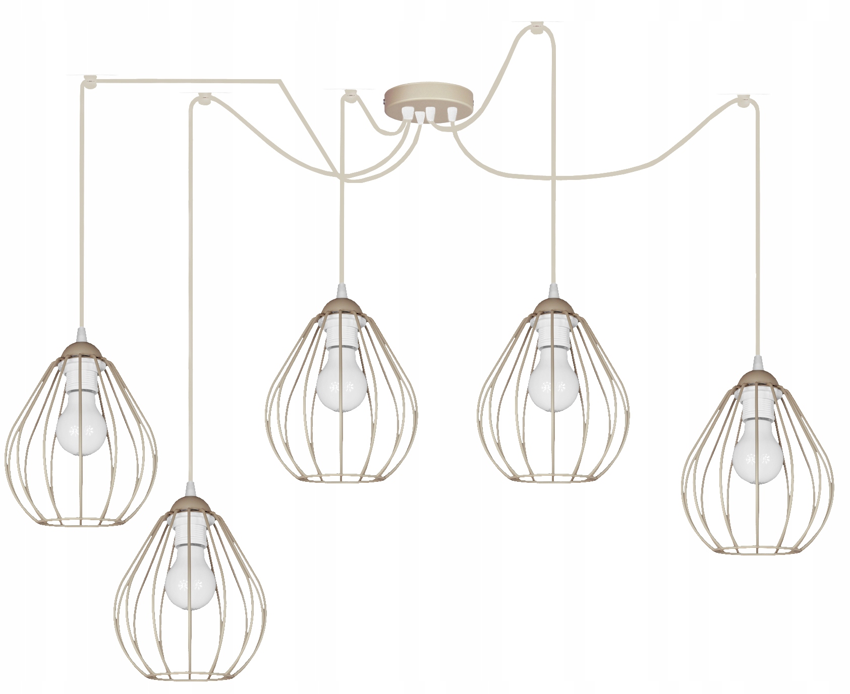 Závěsná lampa Pajak Melon 5 stropní lustr béžová loftová stropní Led lampa