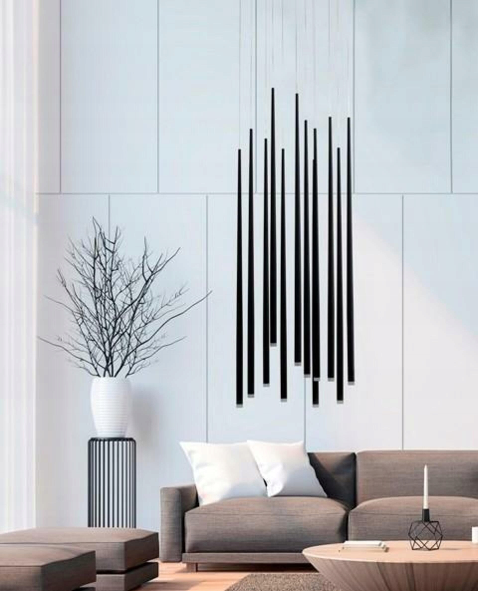 Ozdobná chromovaná lampa s motivem visících rampouchů do obývacího pokoje Louise 3000K