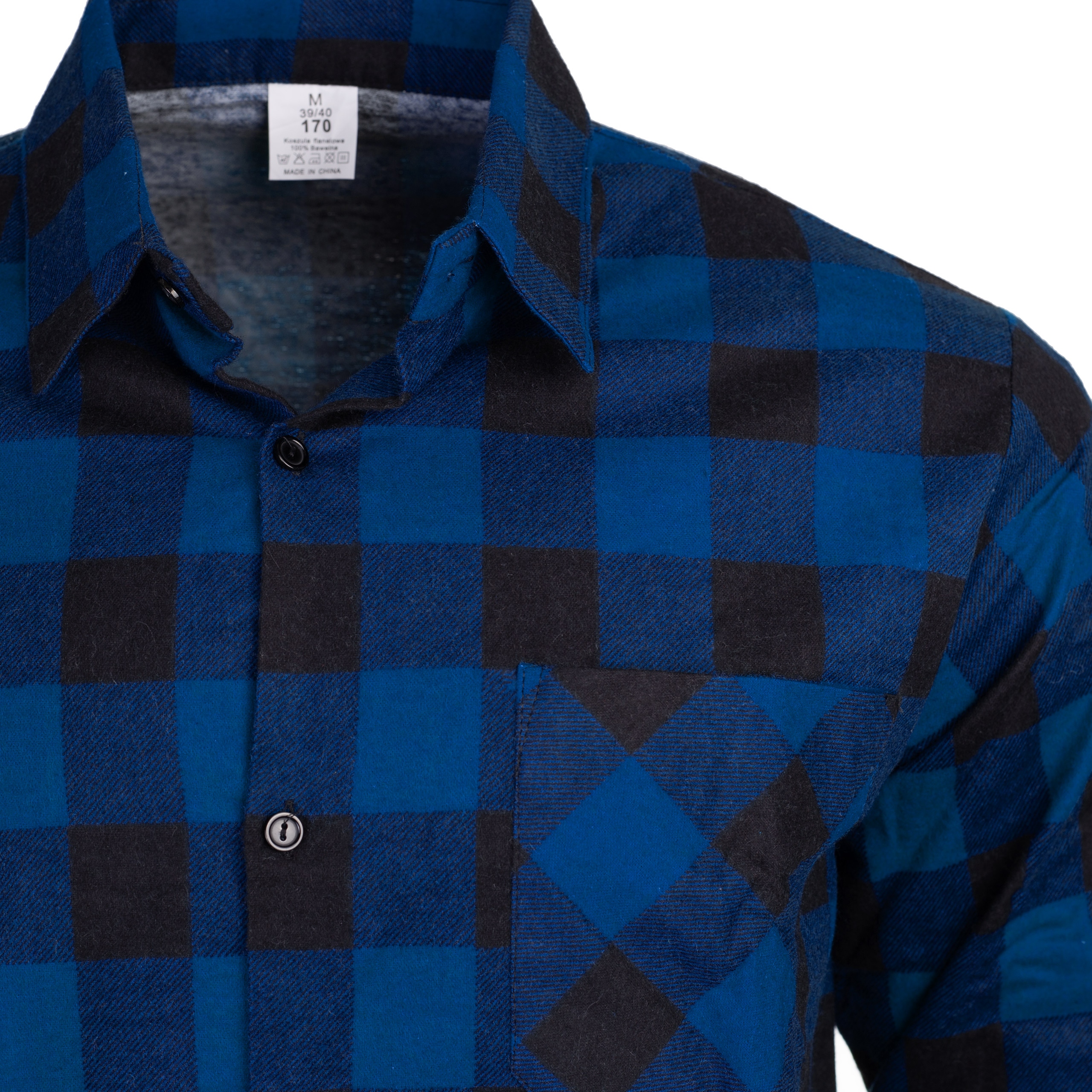 KOSZULA FLANELOWA CASUAL W KRATE MĘSKA 100% BAWEŁNA r. XXL Linia regular