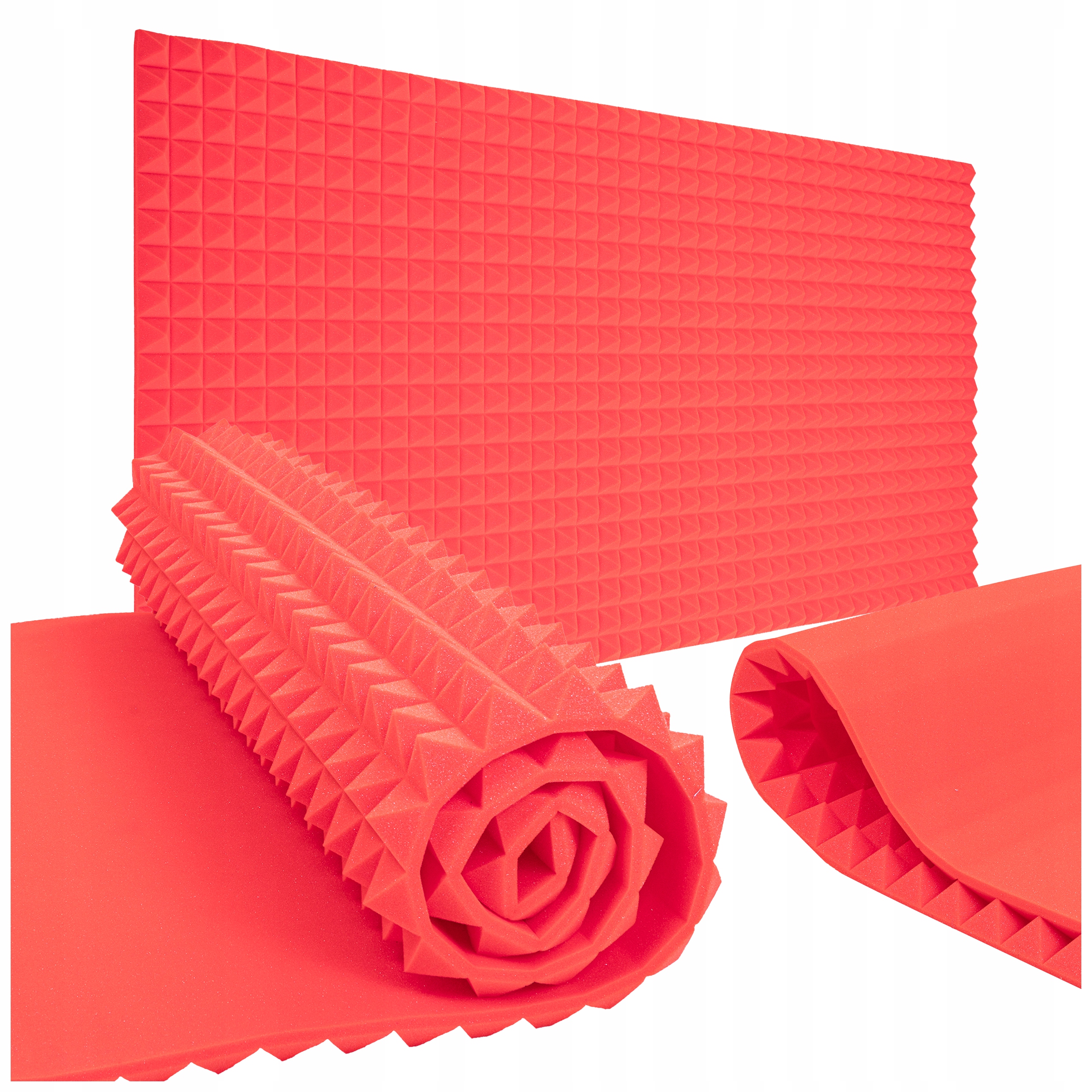 Akustické melounové panely, povrch pyramidy absorbující šum 4 cm