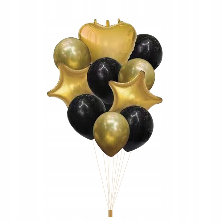

Zestaw Balonów złoto-czarnych - 10szt