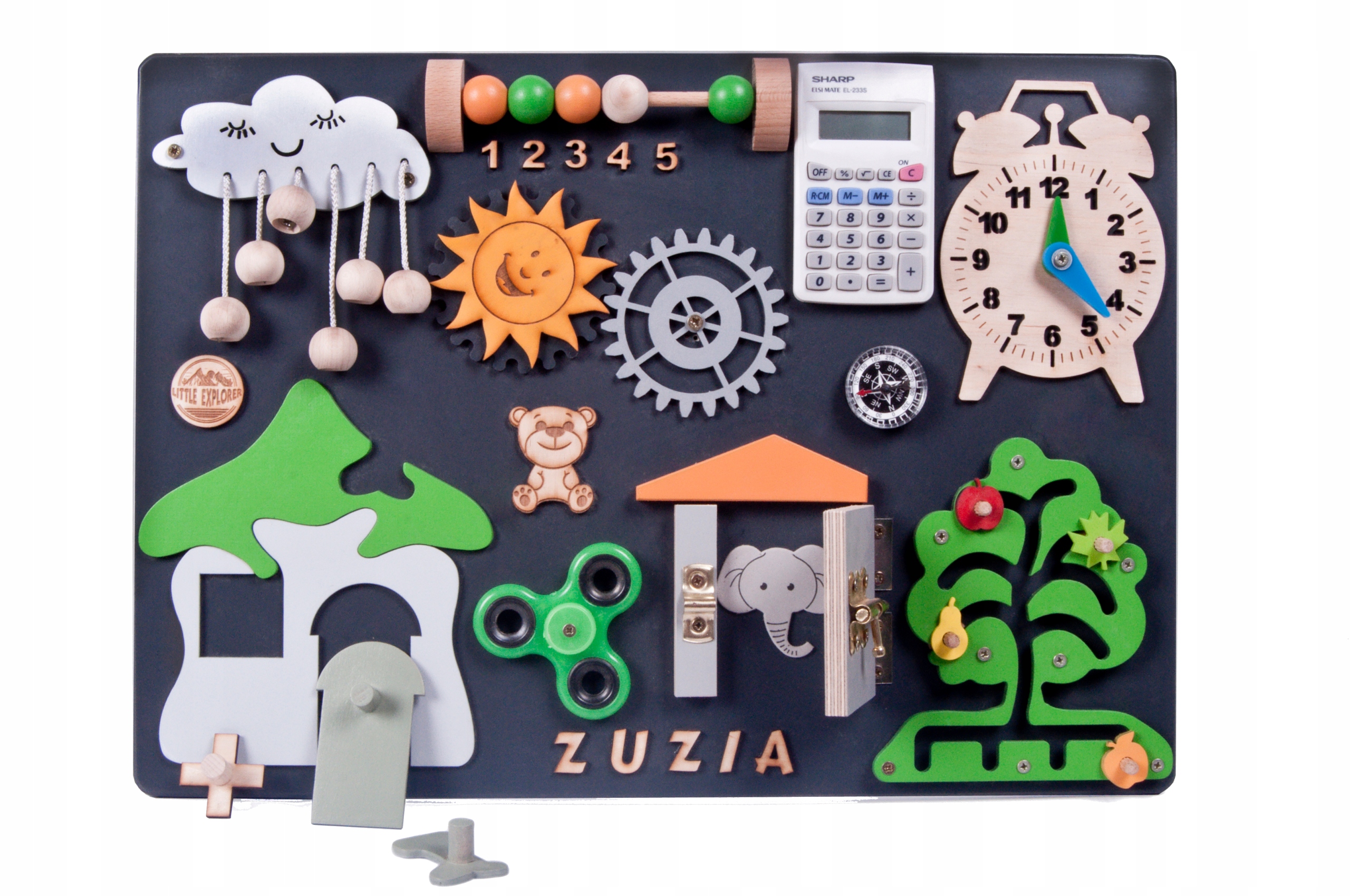 

Tablica manipulacyjna sensoryczna Montessori