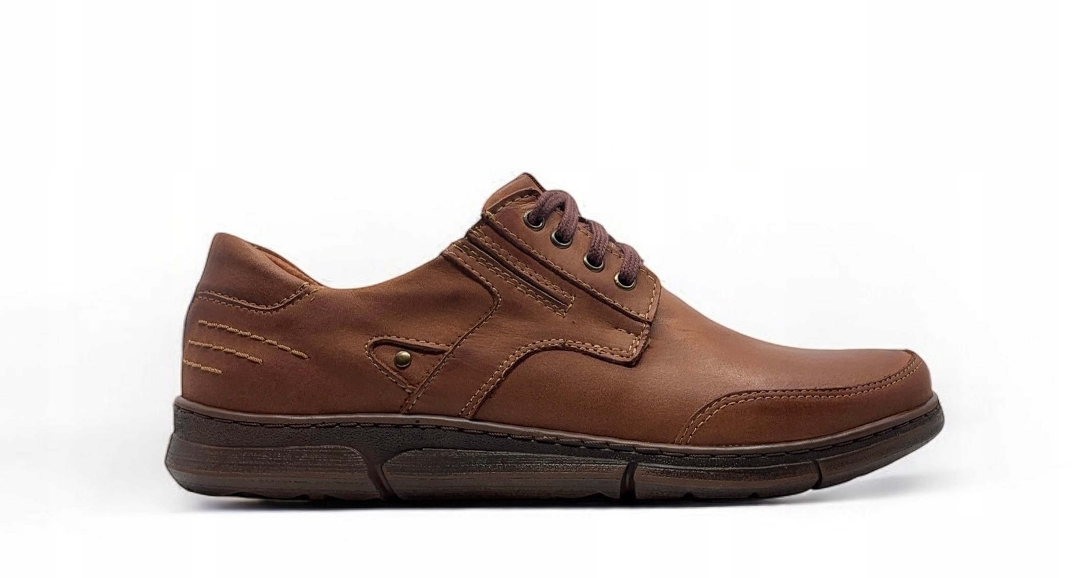 Pánské kožené šněrovací polobotky od firmy Polbut model J55, velikost 41