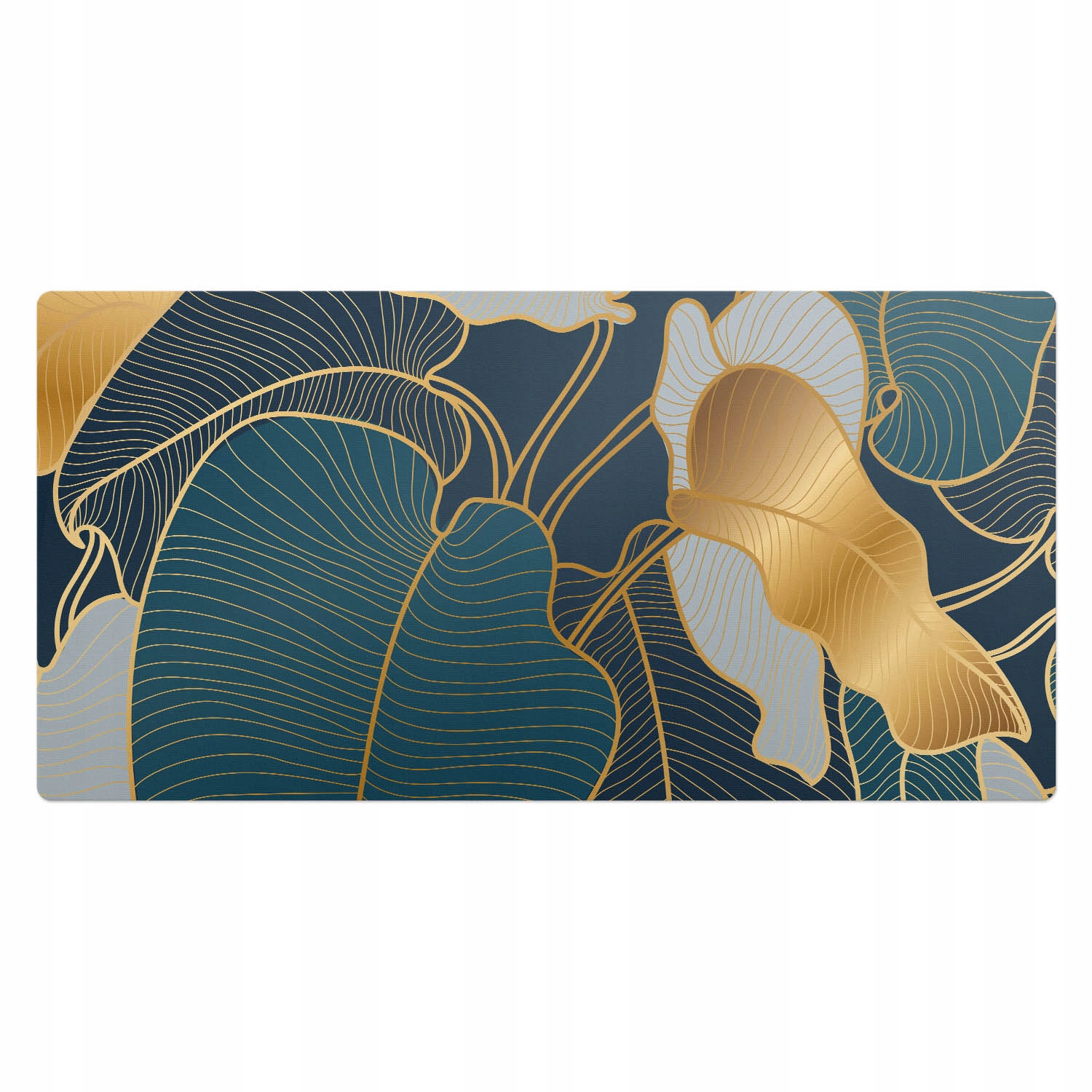 Vinylová ochranná podložka na pracovní místo Stylové listy 100 x 50 cm