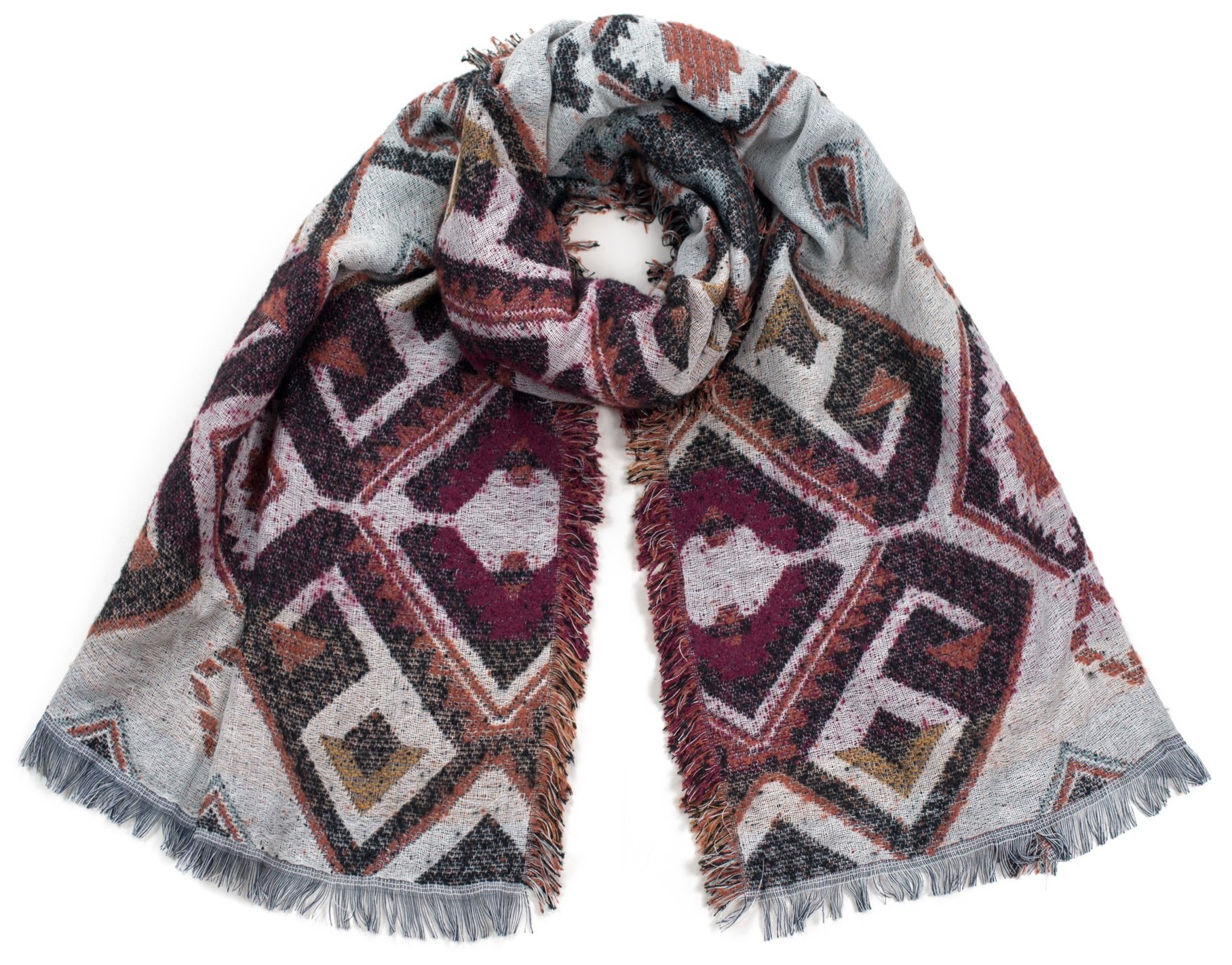 

Szaleo ciepły Szal duży etno Aztec sz17133-2
