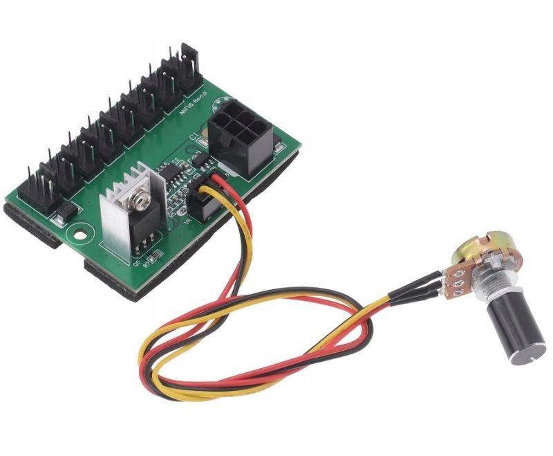 

Hub Rozdzielacz 8x 3 4 Pin wentylatorów Pwm 6 Pin