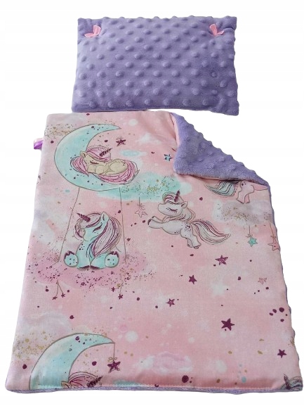 POŚCIEL DLA LALEK Z WYPEŁNIENIEM KOŁDERKA PODUSZKA