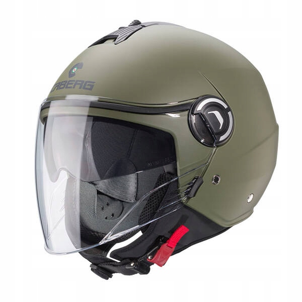 Caberg Otvorená Prilba Jet S Blendou Riviera V4X Solid, Military Green,veľkosť L