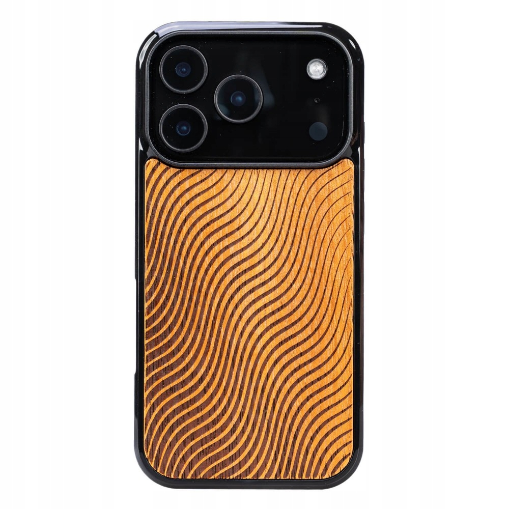 Dřevěný Pouzdro Bewood pro iPhone 17 Pro Waves Merbau