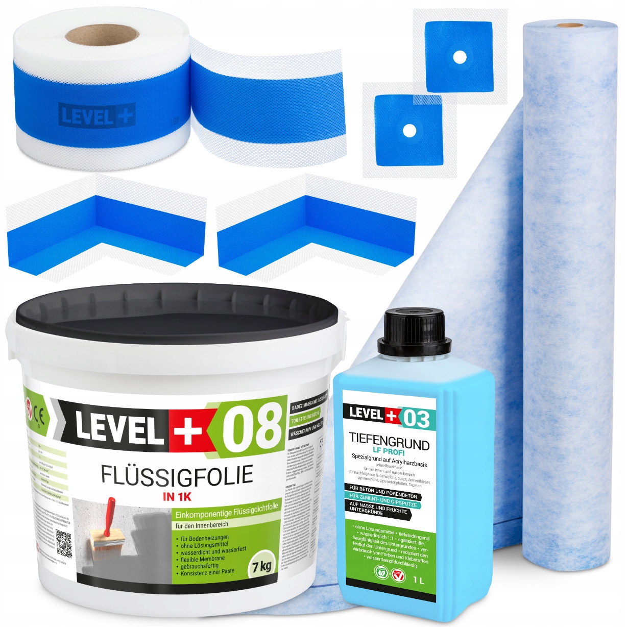 Hydroizolace Fólie 7 kg Páska 5 m Rohož 1 m Penetrace 1 L