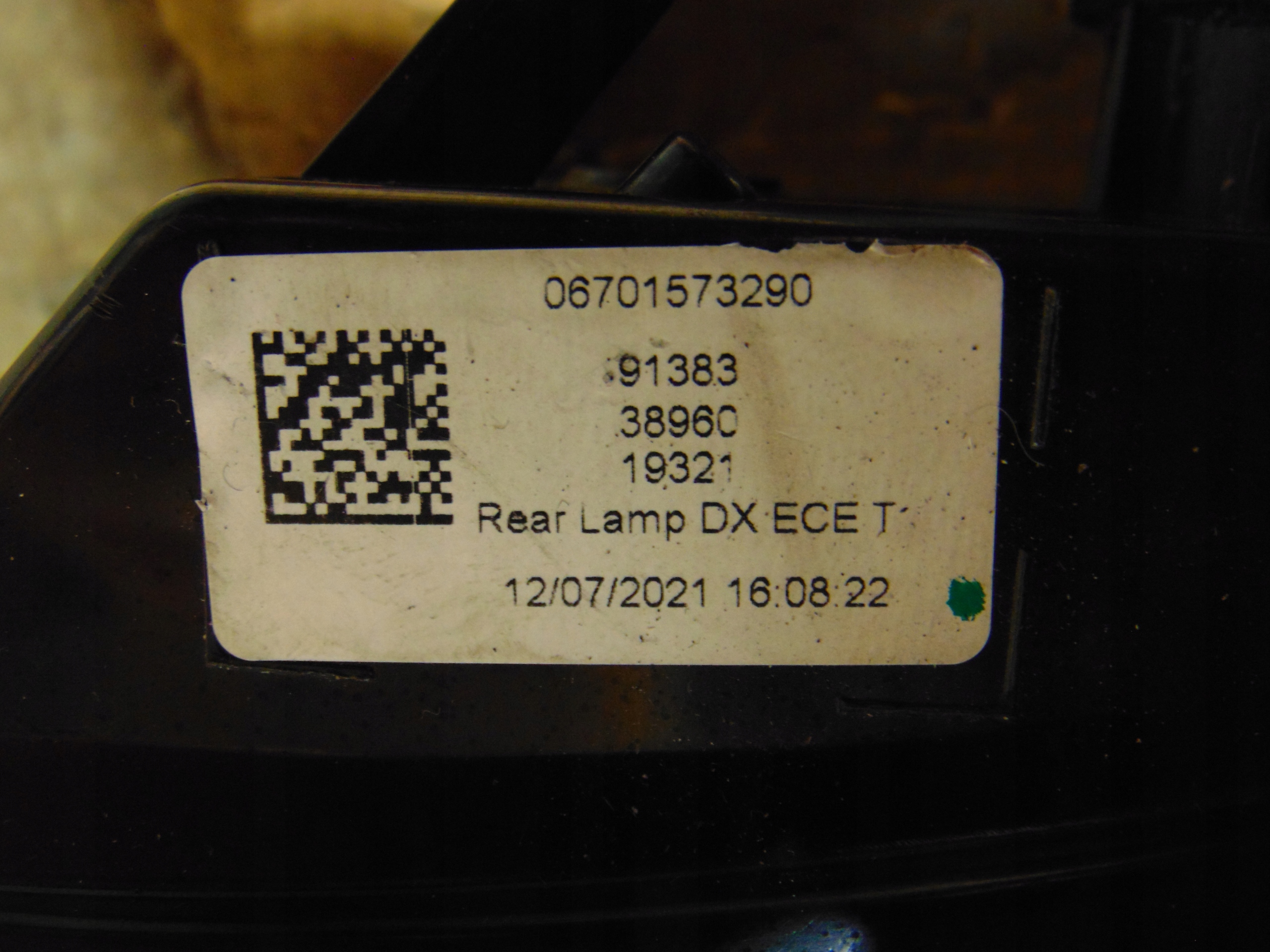 фонарь правый MASERATI GRECALE 06701573290