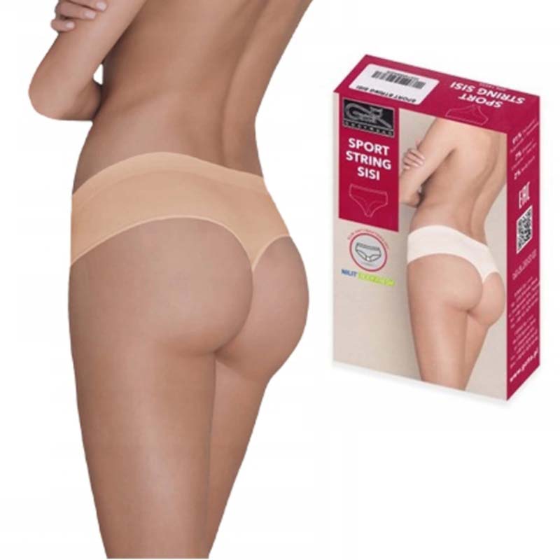 Bezszwowe Stringi Gatta String Sisi XL beżowe
