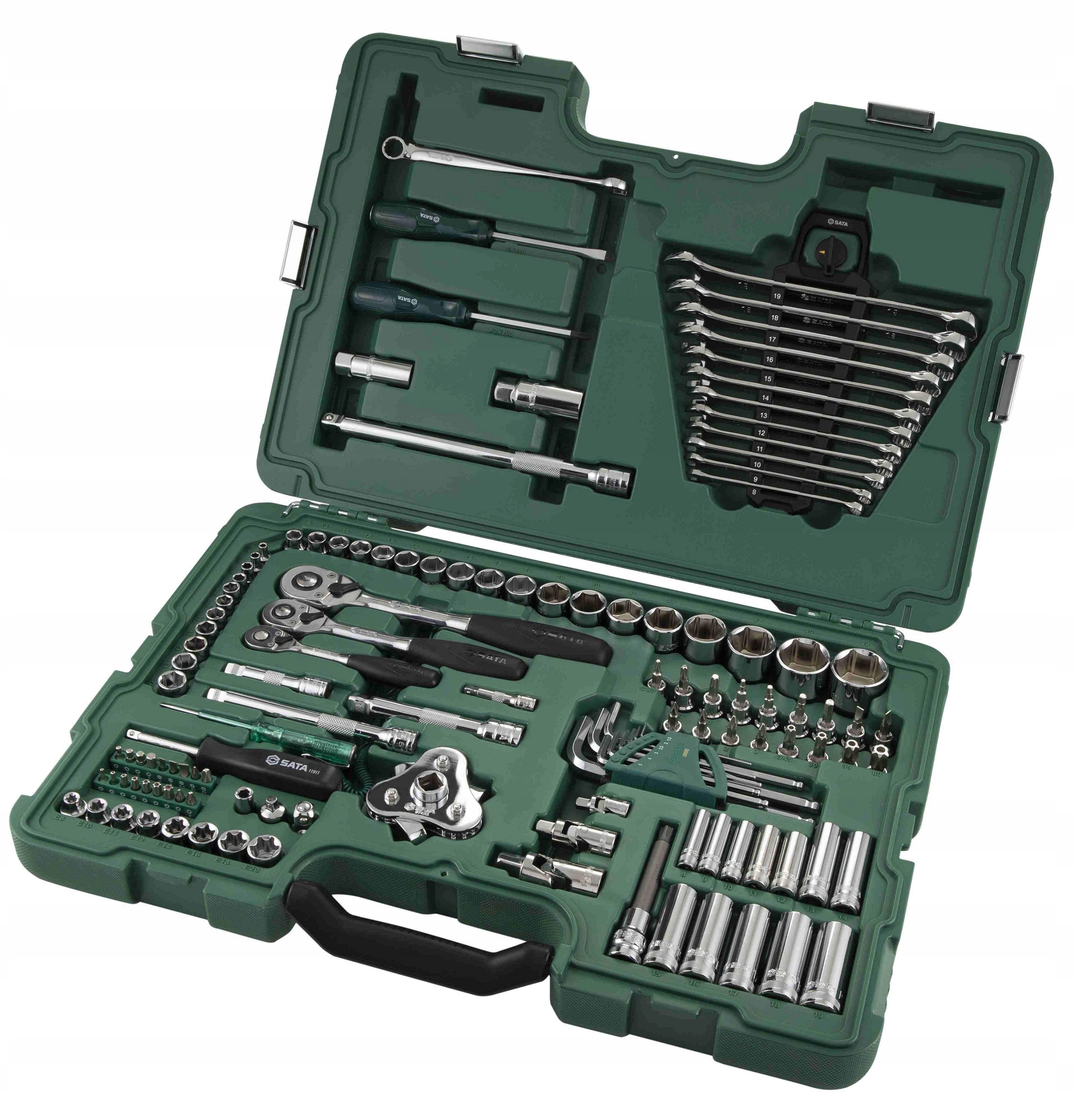 SATA Klucze zestaw nasadowe grzechotka TORX płaski Marka SATA