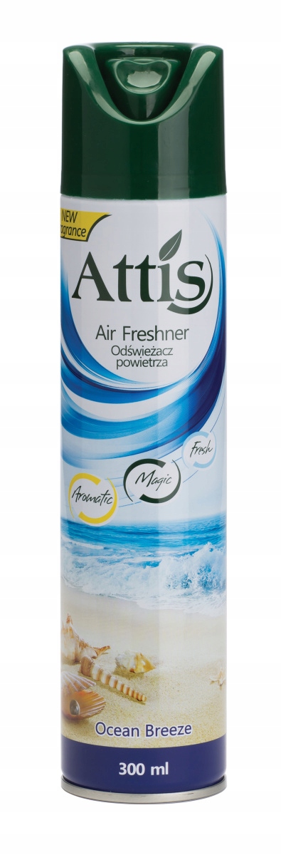 

Odświeżacz powietrza Attis areozol 300ml Ocean