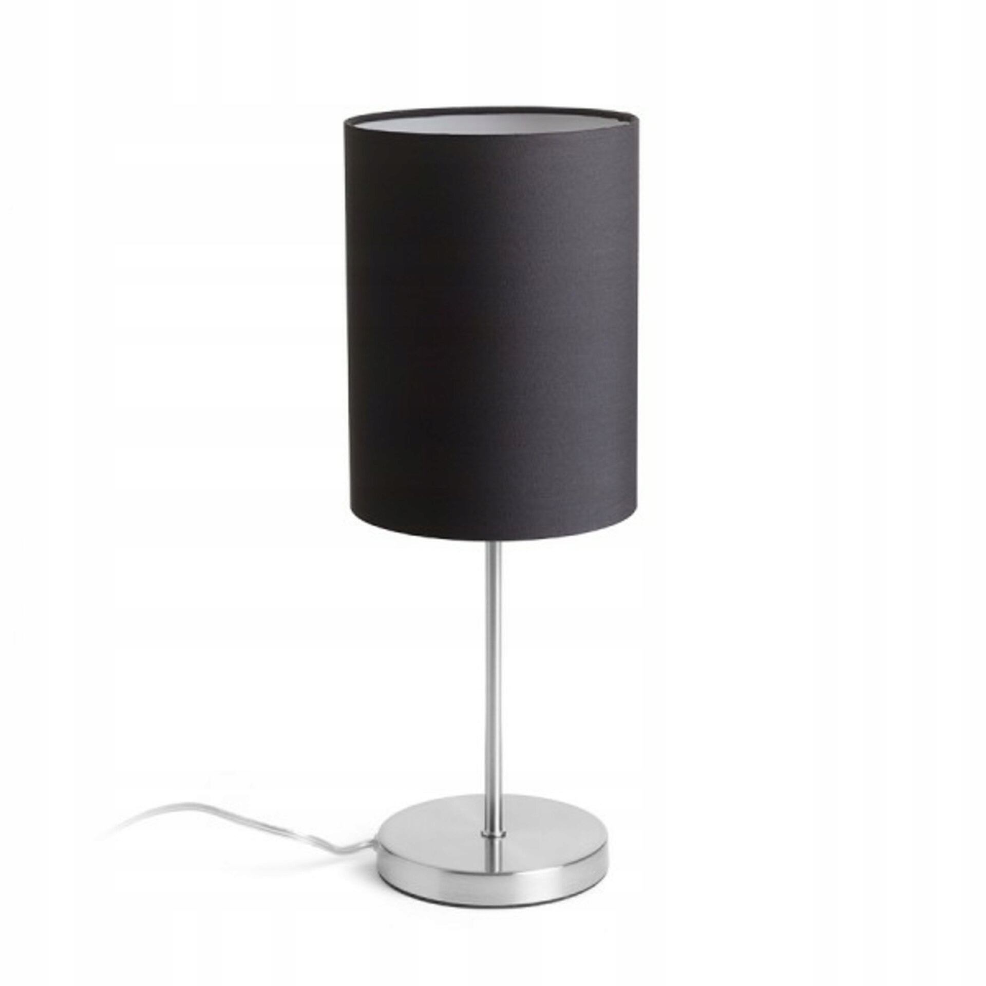Stolová lampa Rendl Nyc/ron 15/20 čierna/nikel polycotton, E27, 405 mm