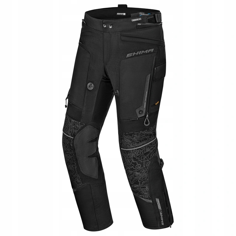 Motocyklové kalhoty Shima Tracker Black textilní turistické Bonus