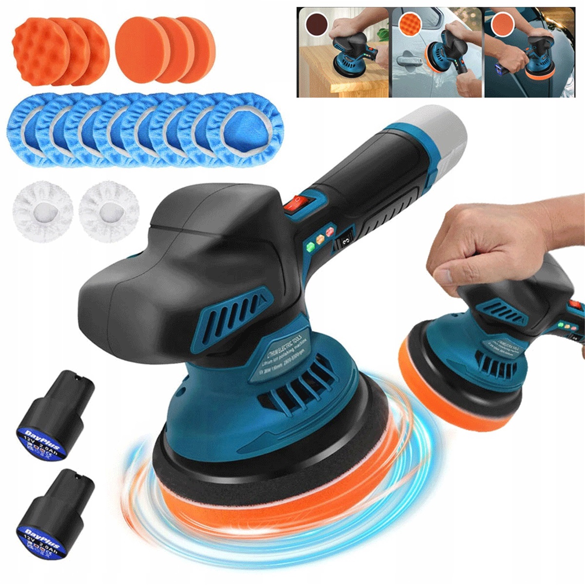 Bezdrátová Leštička 300 W S Ergonomickou Rukojetí A 6 Rychlostmi