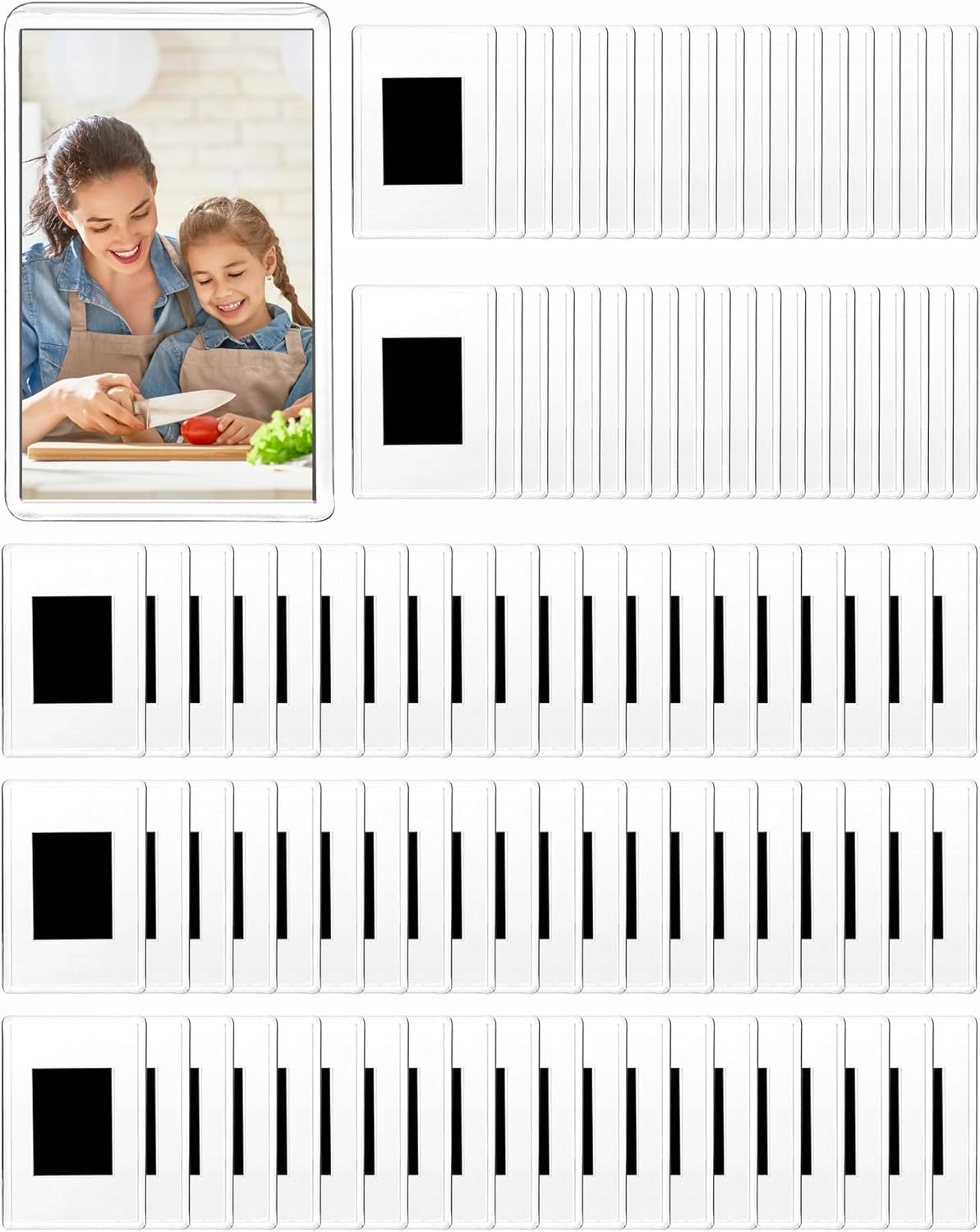 Rámeček Na Magnetické Fotografie Akryl Transparentní 7 X 4,5 CM