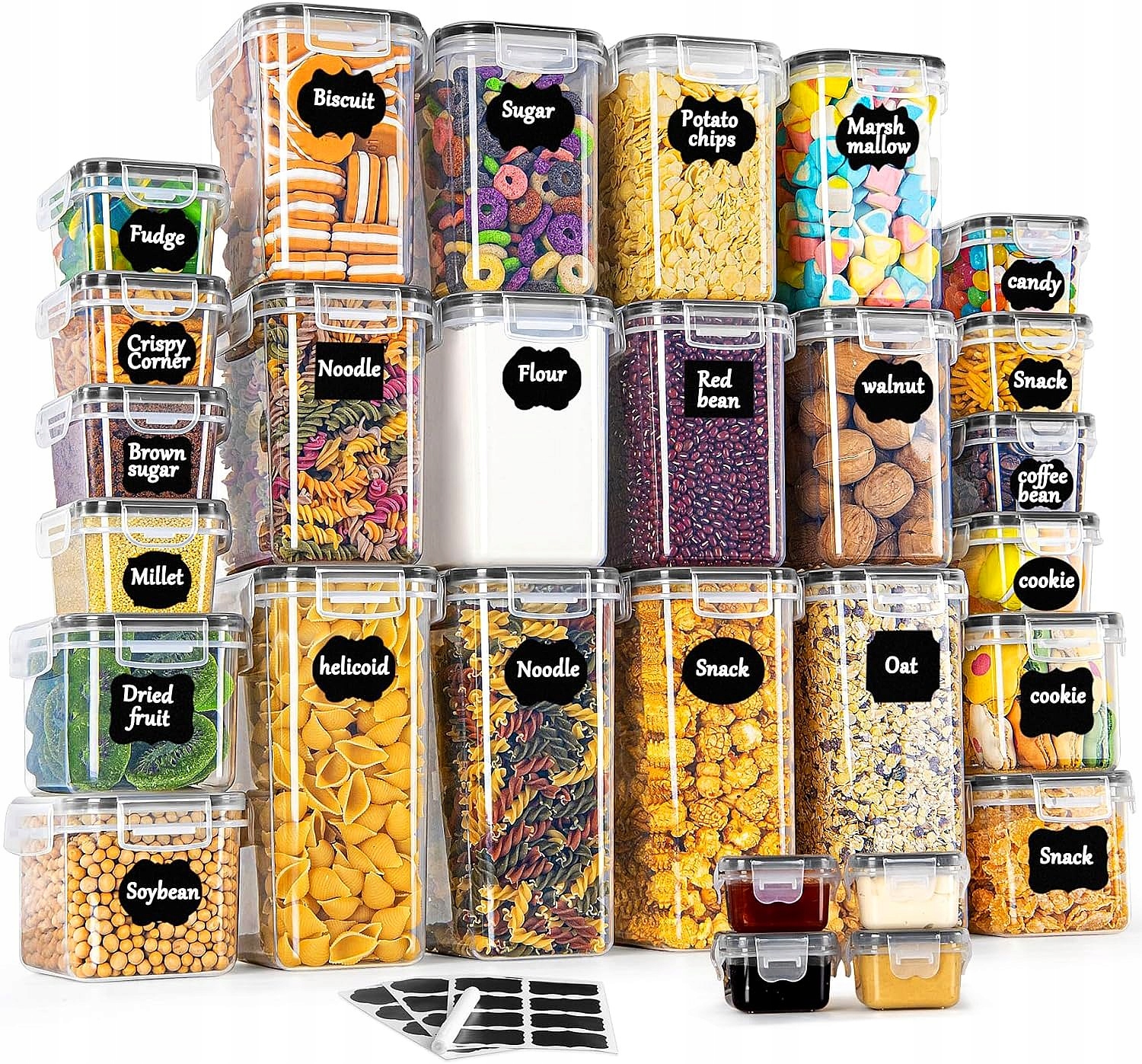 x28 PUDEŁKA NA ŻYWNOŚĆ PLASTIKOWE POJEMNIKI SZCZELNE HERMETYCZNE + GRATIS