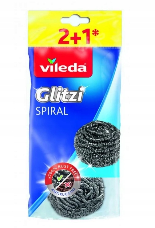 

Vileda Zmywaki Druciaki Spiralne Glitzi Inox 3szt.