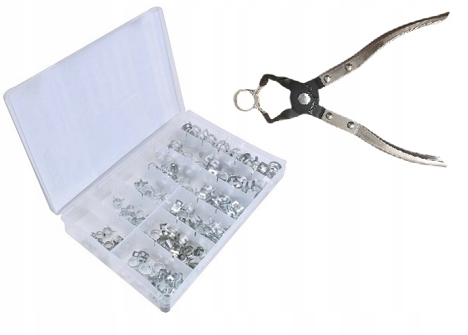 OPASKI SPRĘŻYNOWE OBEJMY 135 SZT+SZCZYPCE ASTA A-TC019