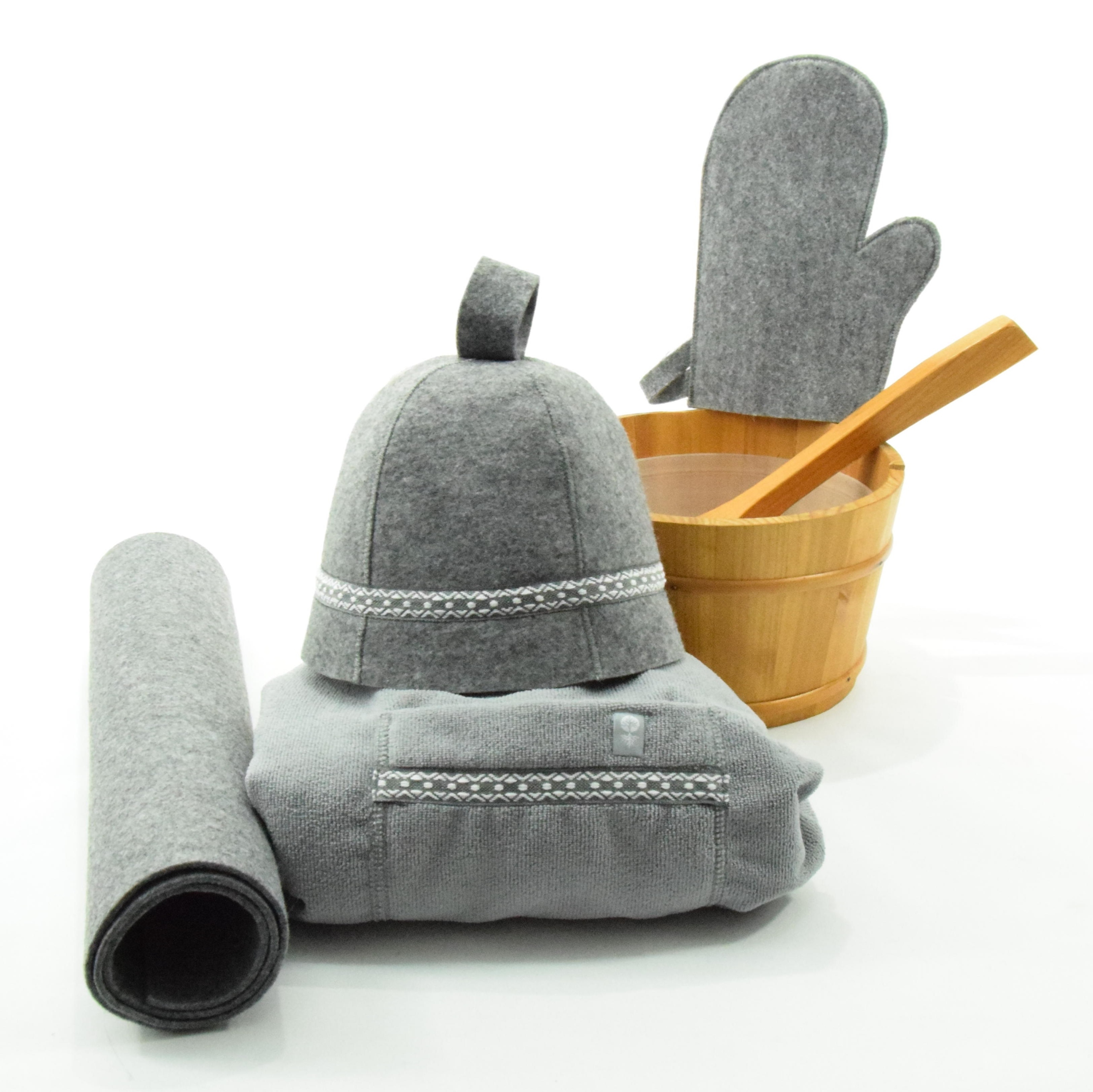 Plstěná čepice do sauny Mata Kilt Rukavice 4dílná pánská XL