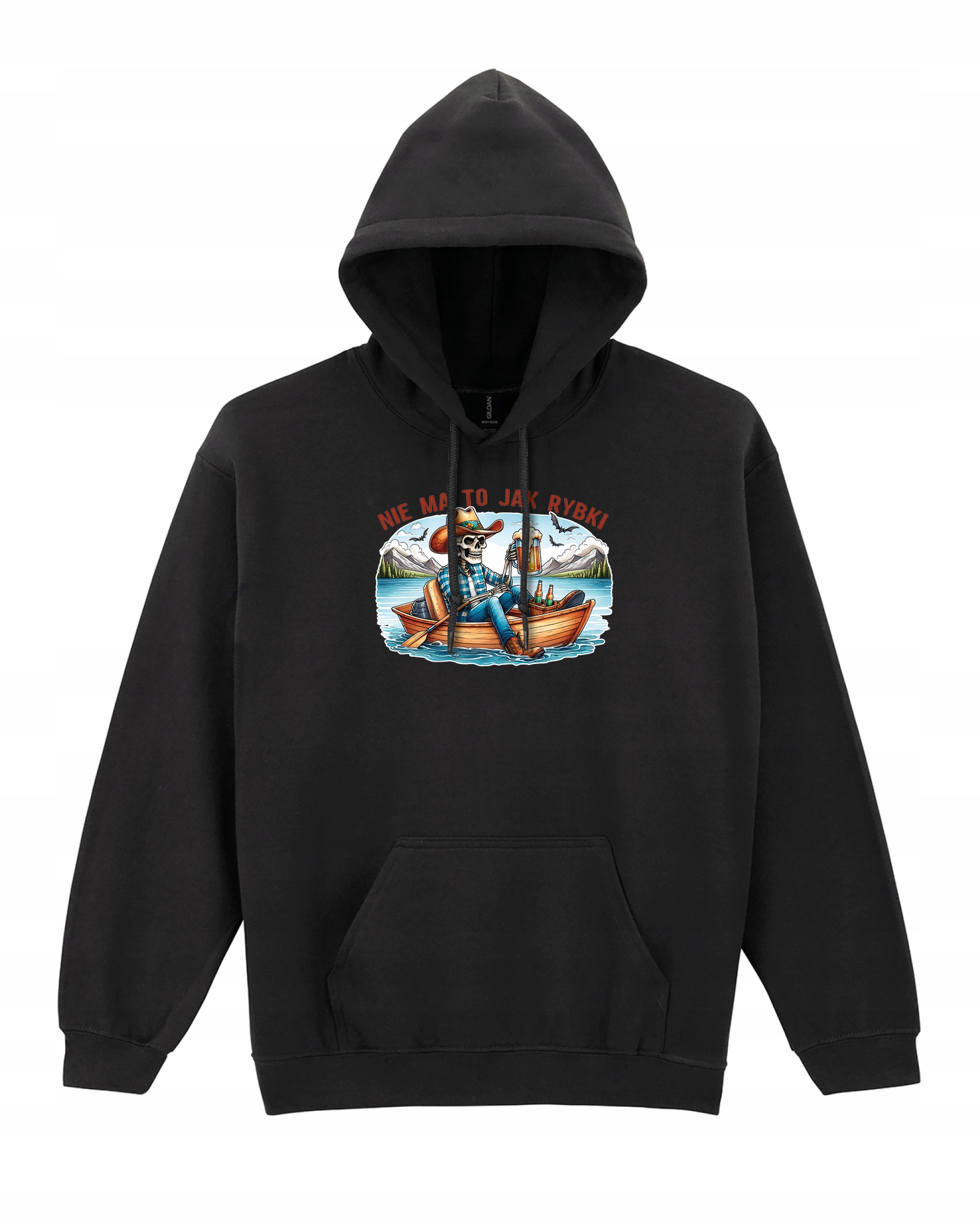 Pro rybáře není nic lepšího než rybičky . Rybářská Mikina na ryby, černá, L