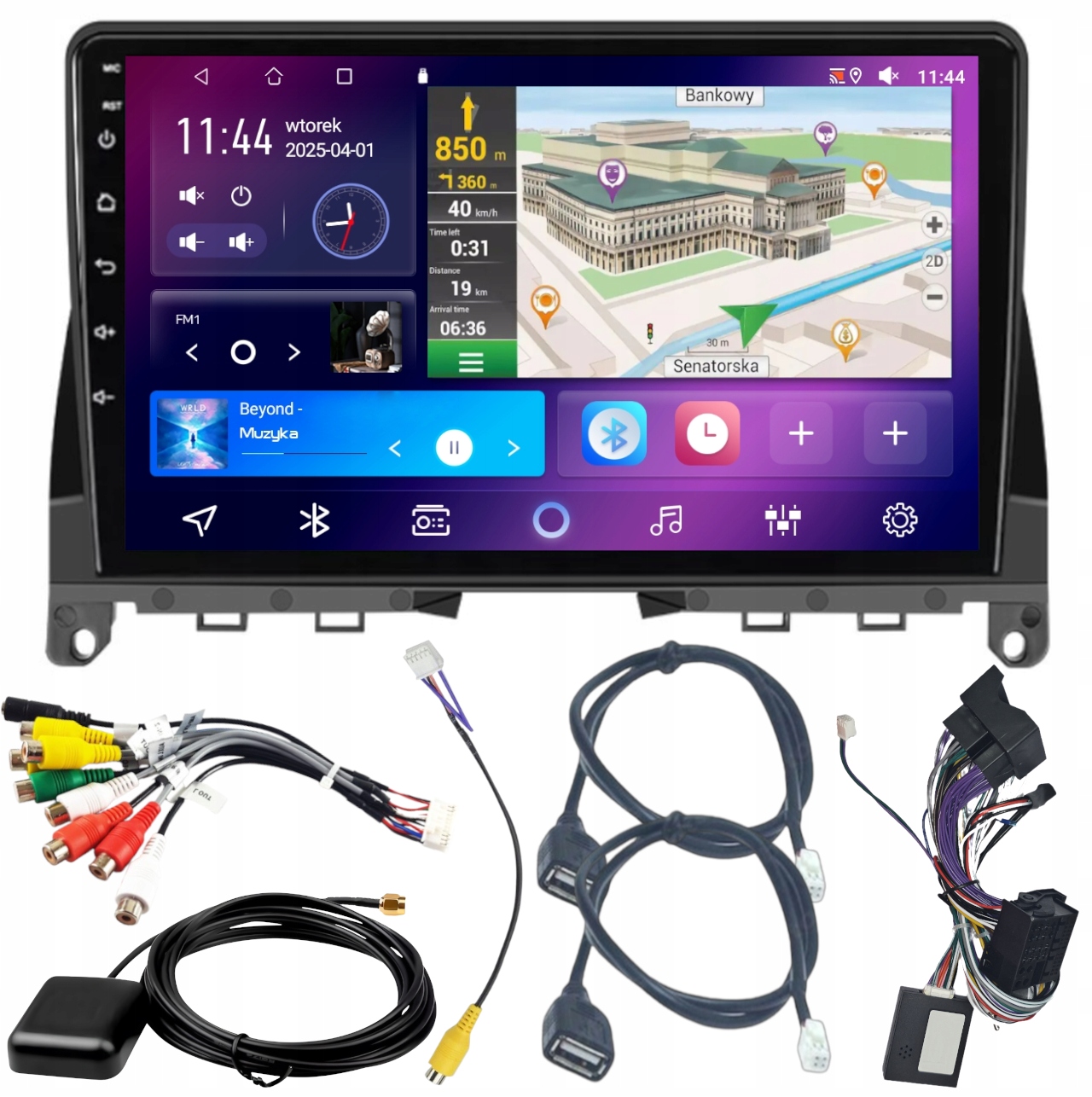 Autorádio Carplay Mercedes W204 2007-2010 Wifi Android 4GB 64GB