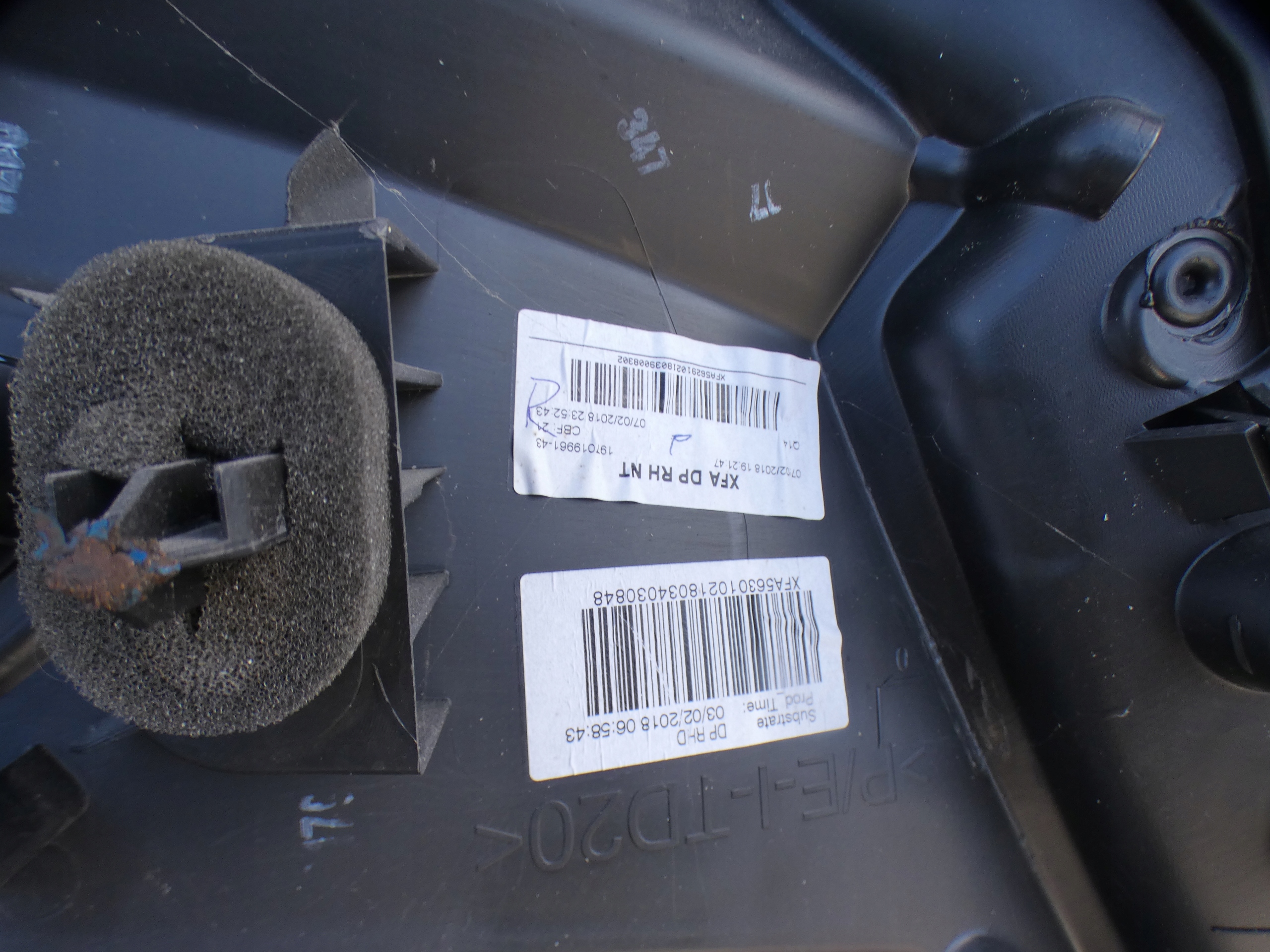 RENAULT SCENIC IV side door front right upholstery EUROPA 16-22