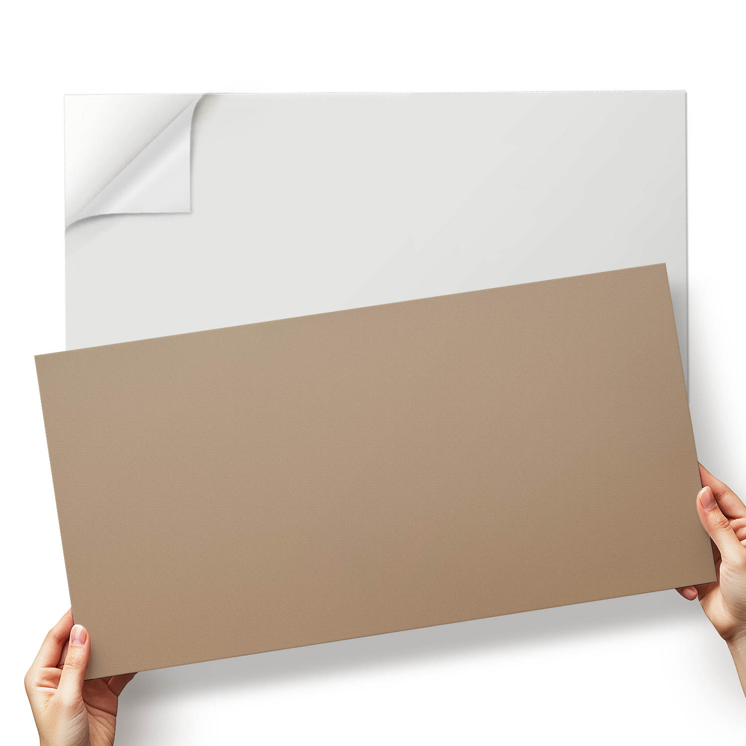 Nástěnné Pvc dlaždice Samolepící vzor v odstínu světle hnědé 6x60x30 cm