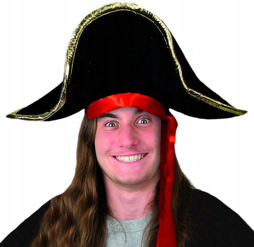 KAPELUSZ CZAPKA PIRAT Napoleon 57CM DRUGI GATUNEK