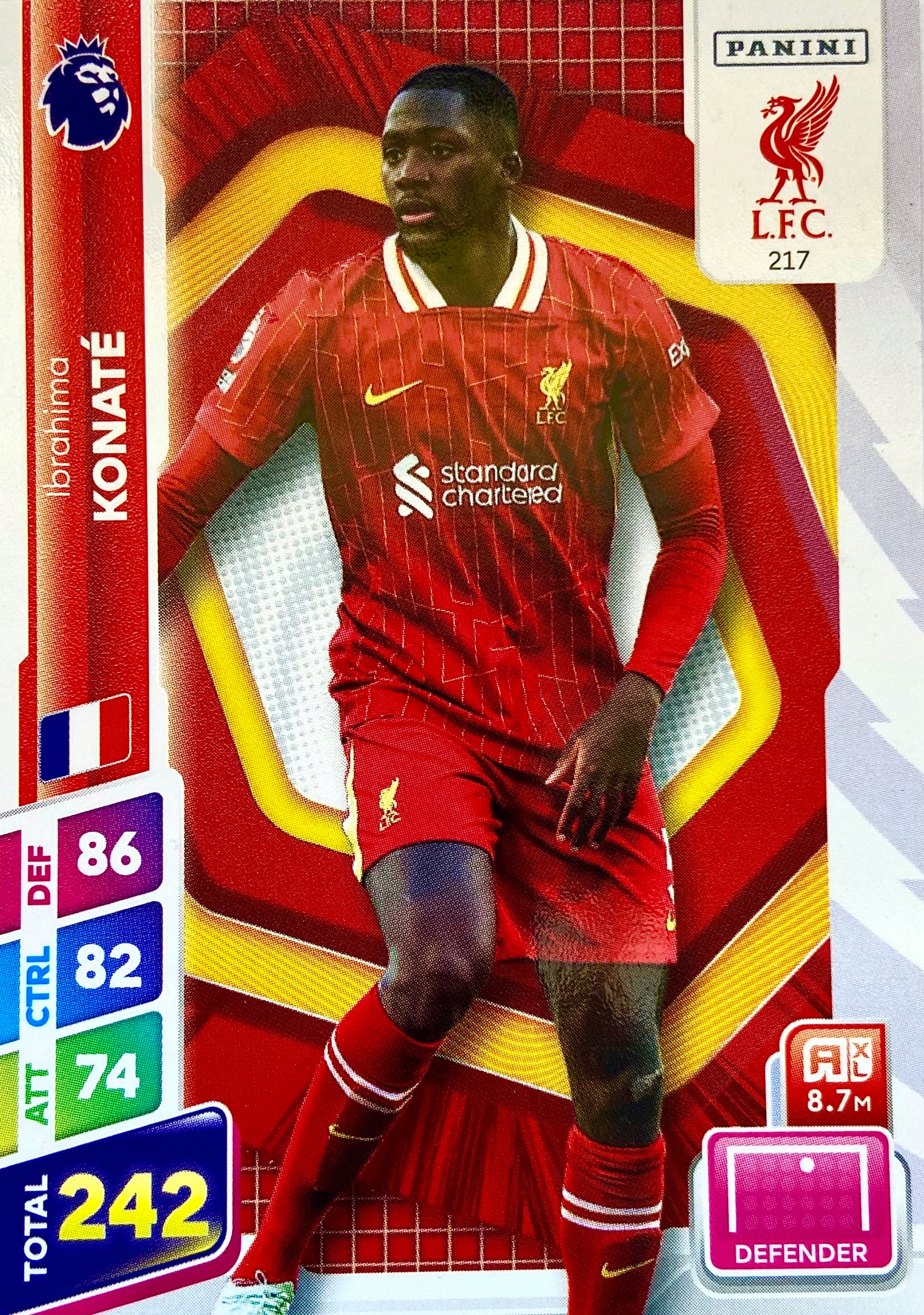 Premier League Plus 2025 Base 217 Ibrahima Konate Liverpool
