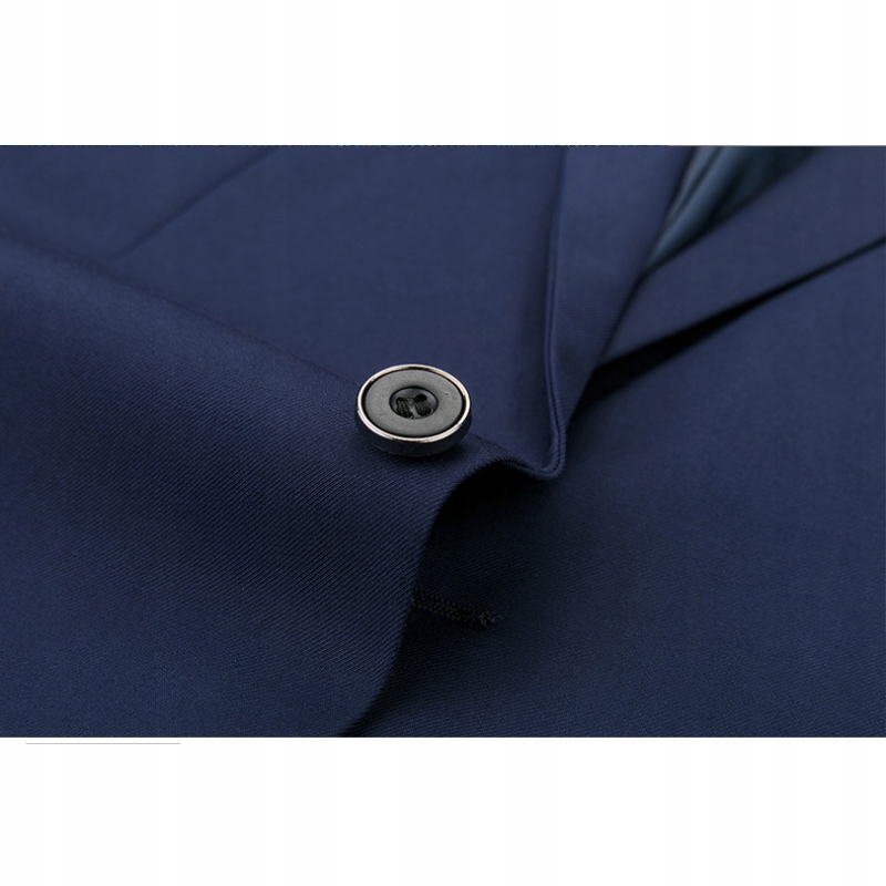 MĘSKI GARNITUR ELEGANCKI JEDNOLITY KOLOR KOMPLET Wzór dominujący bez wzoru