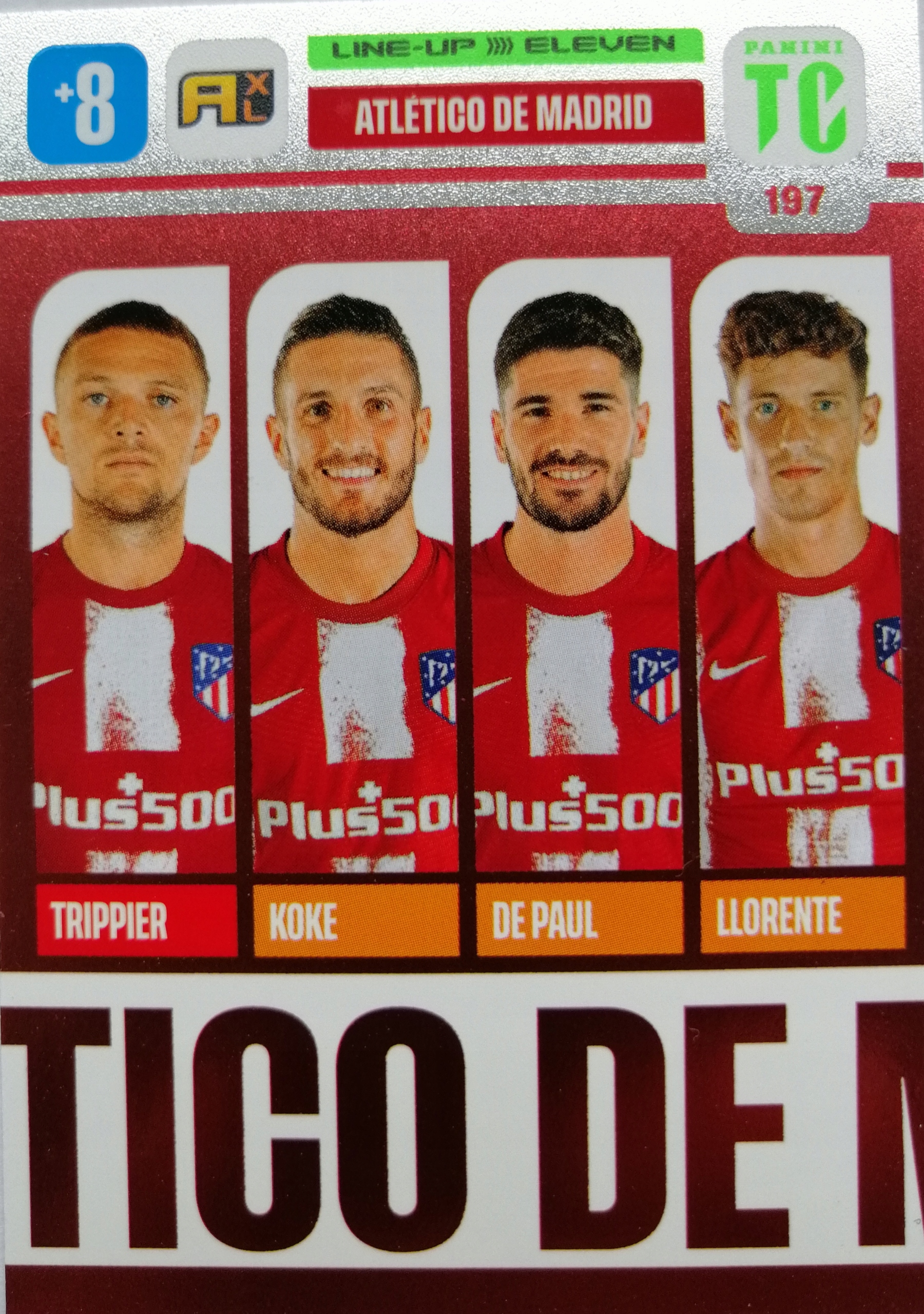 Panini Top Class Line-up Eleven 197 Atletico