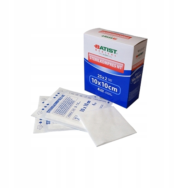 

Kompresy włókninowe jałowe 10 x 10 cm box 25x2 szt