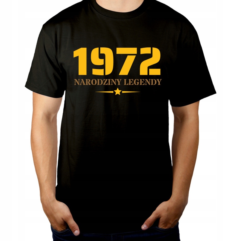 

Koszulka na 50 urodziny urodzinowa datą 1972