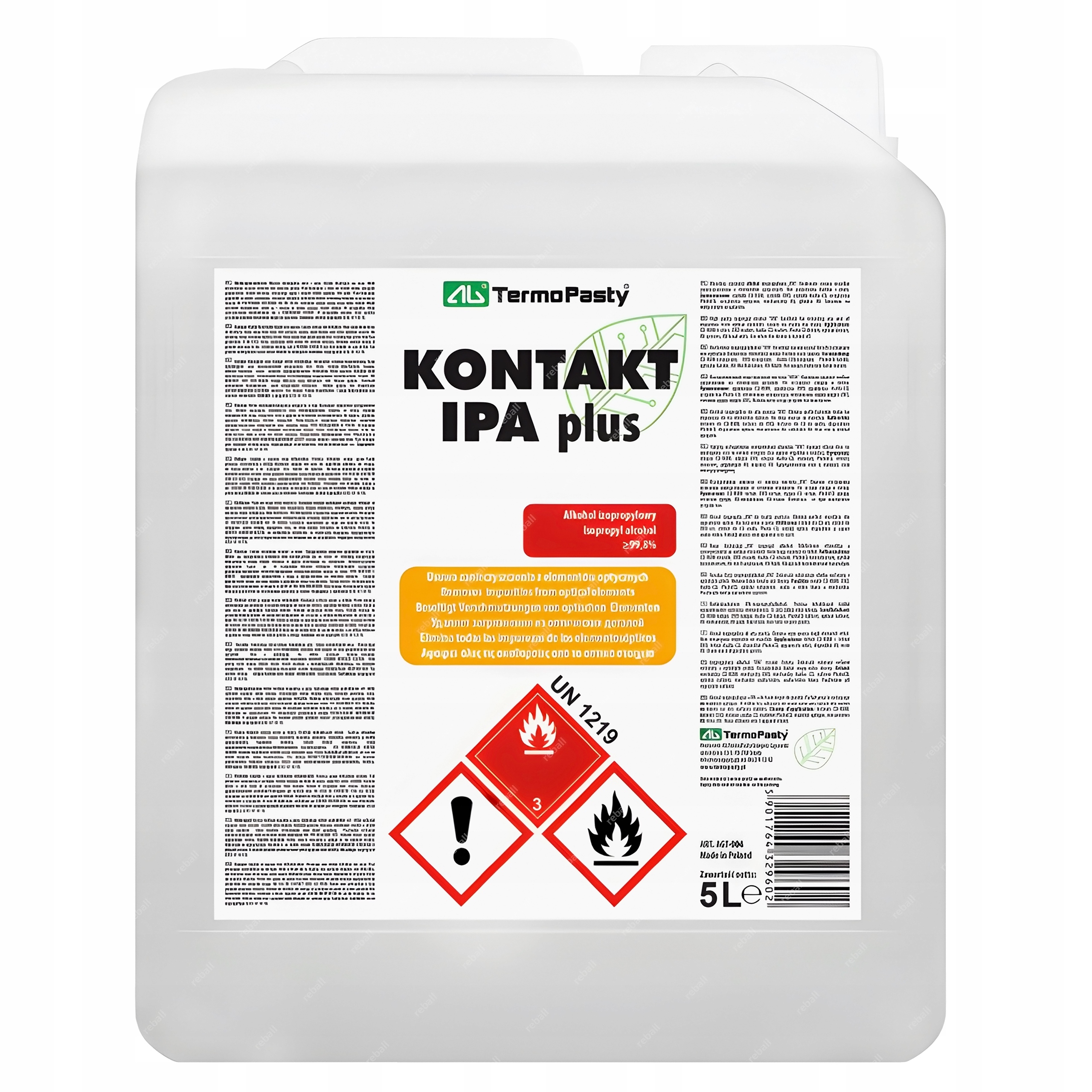 Kontakt Ipa Plus 99,9% Čistý Isopropylalkohol Isopropanol 5000 ml 5 l