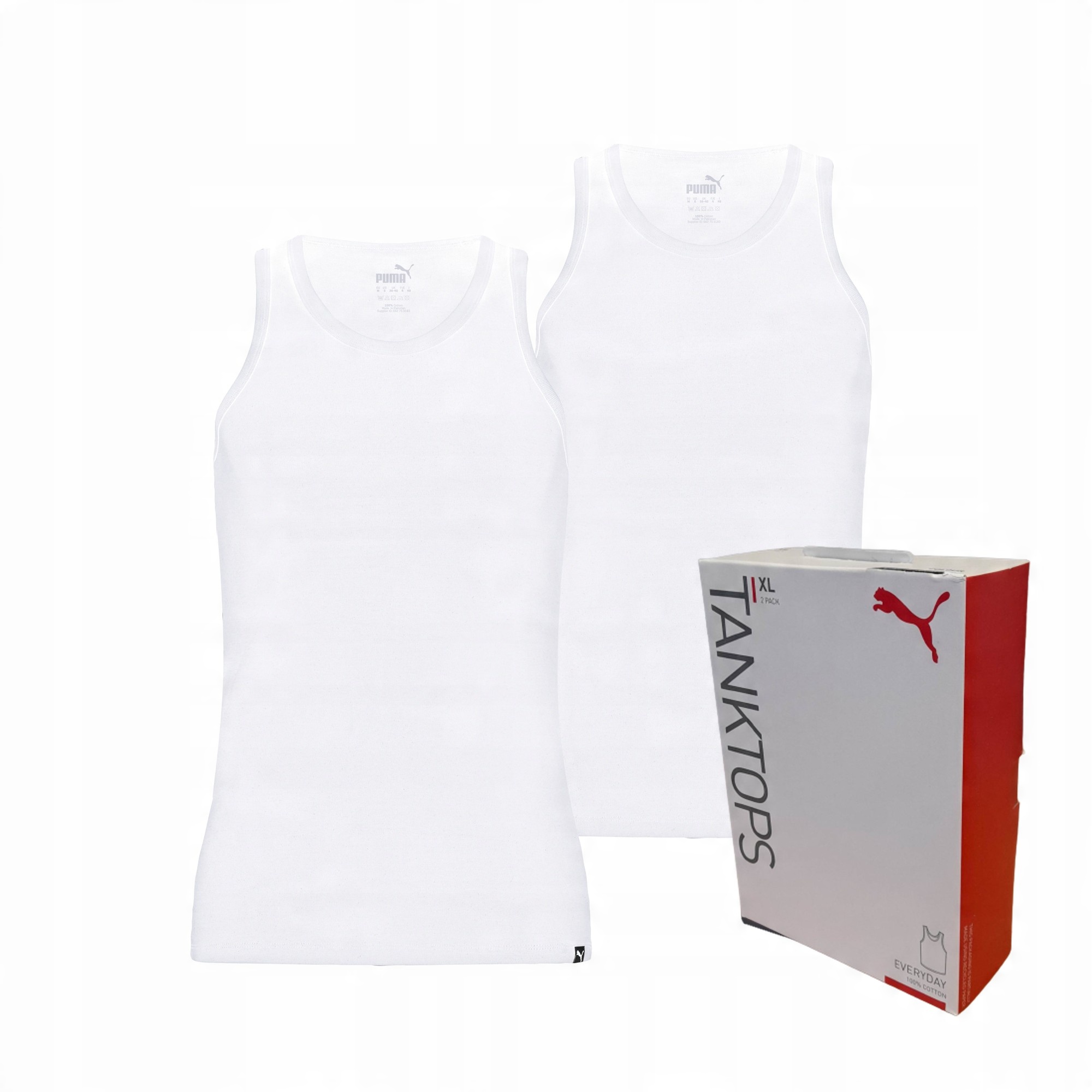 

Podkoszulki Puma Tank Tops 2PAK r. L białe
