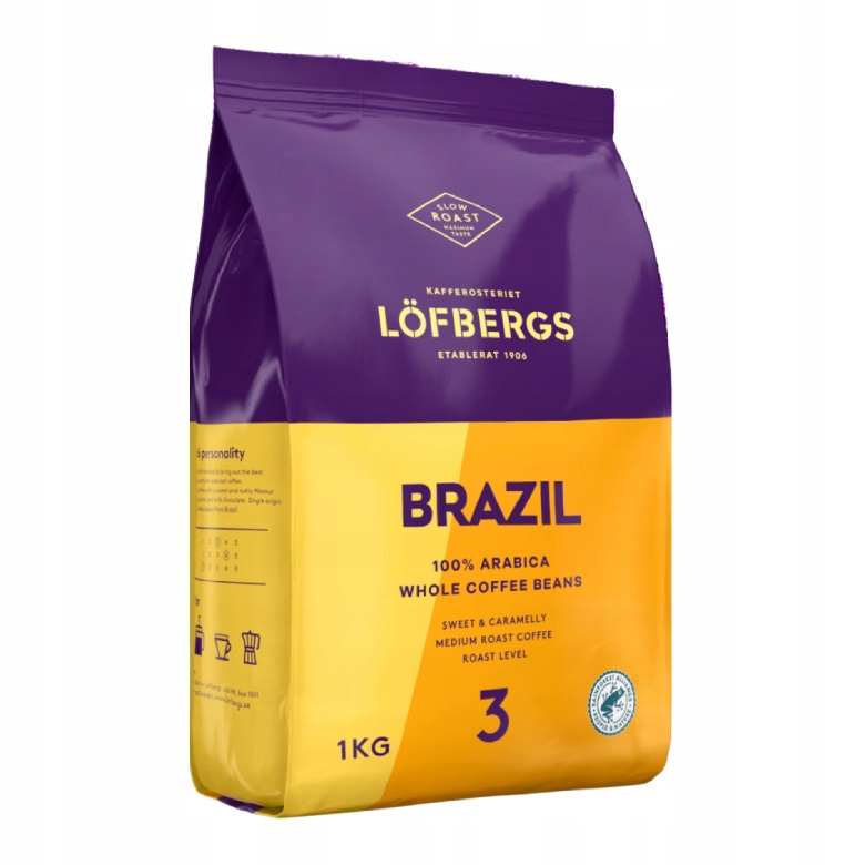 Kawa ziarnista Löfbergs Brazil 1kg 100% arabica