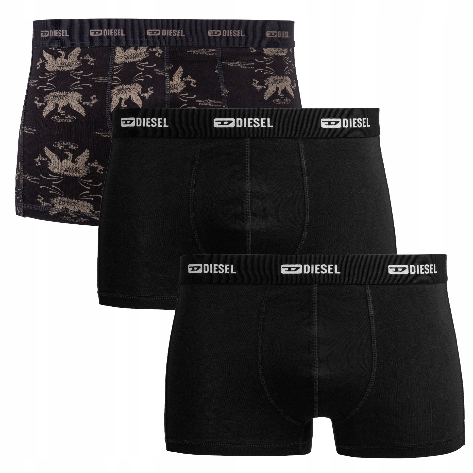 Pánské boxerky/slipy Diesel XXL Černá/Zlatá
