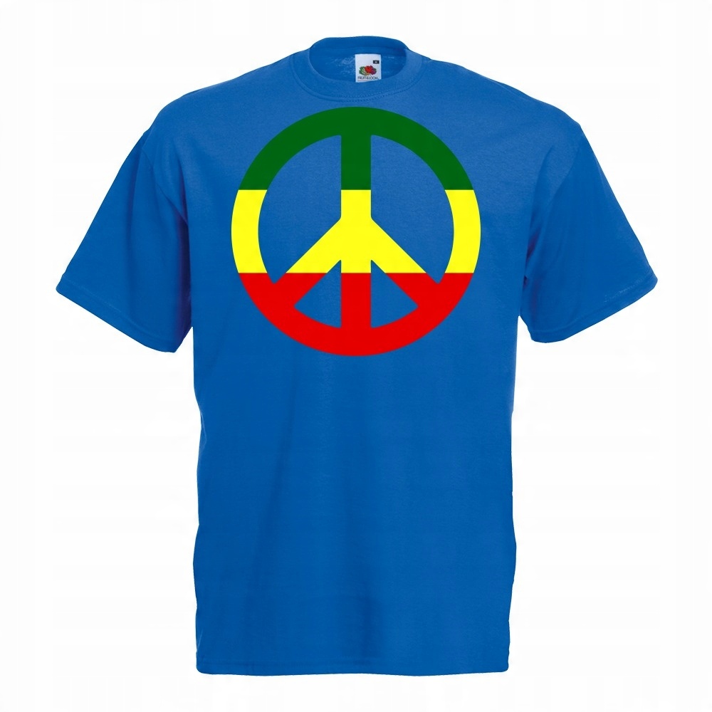 

Koszulka reggae pacyfka rasta XXL niebieska