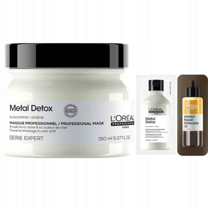 Loreal Metal Detox maska do włosów neutralizująca metale 250ml