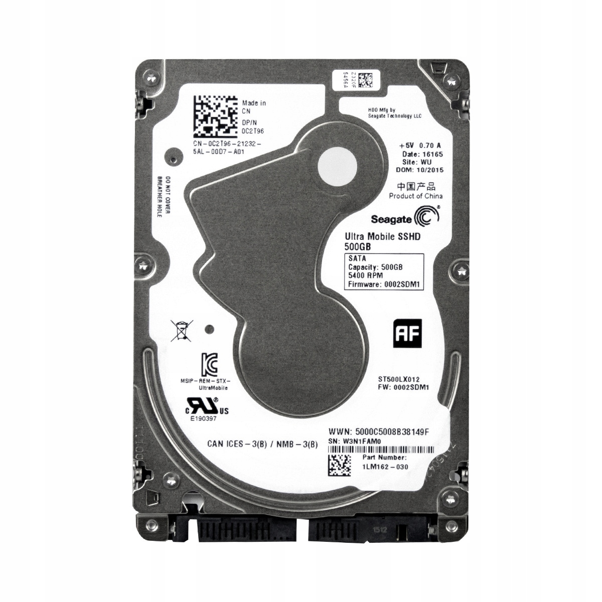 Seagate Ultra Mobile Sshd 500GB 5.4k 64MB Sata III 2.5'' ST500LX012