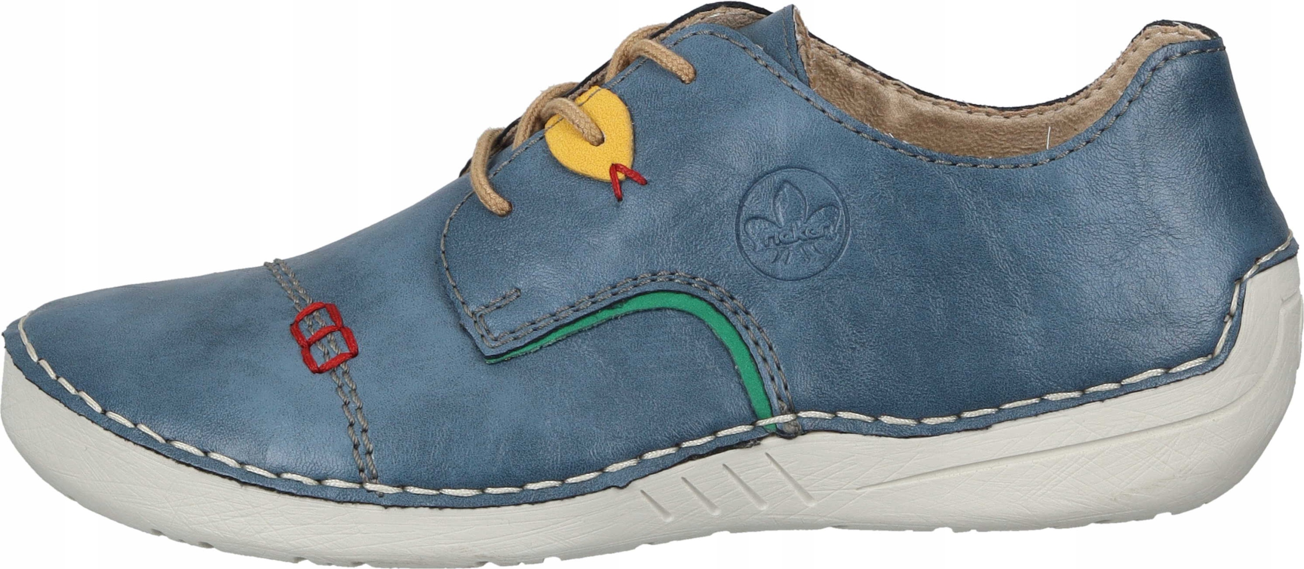 PÓŁBUTY RIEKER 950162-05 NIEBIESKIE OBUWIE DAMSKIE Rozmiar 36