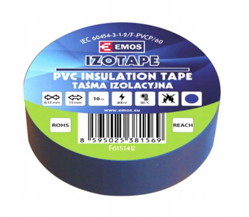 

Taśma Izolacyjna Emos 15mmx10mx0,13mm