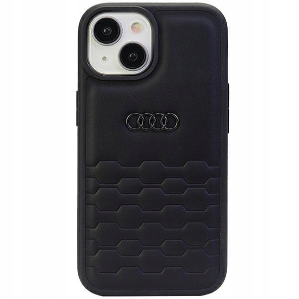 Audi Gt Synthetic Leather iPhone 15 Plus 14 Plus 6.7" czarny/black h
