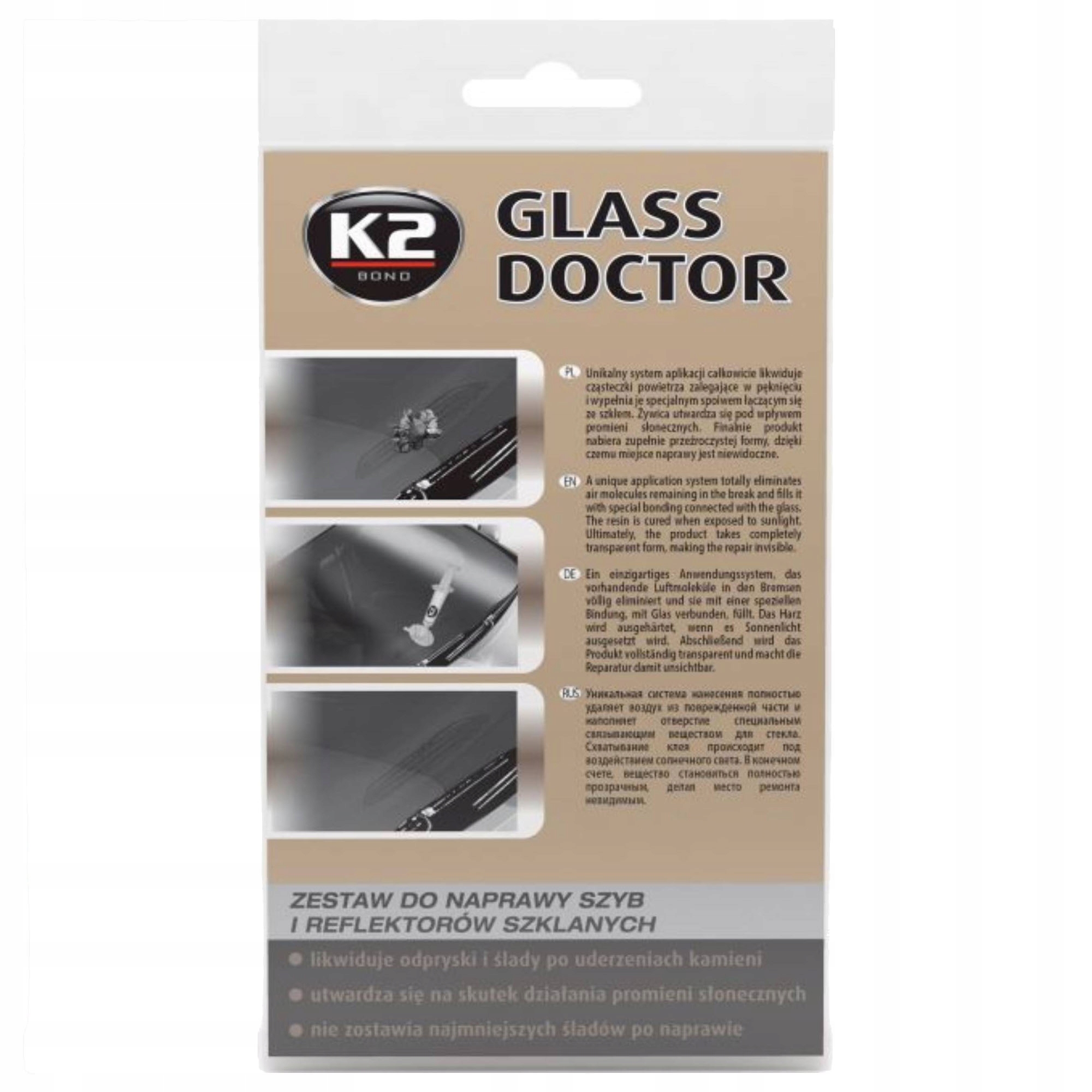 

K2 Glass Doctor Zestaw do Naprawy Szyb Odpryski