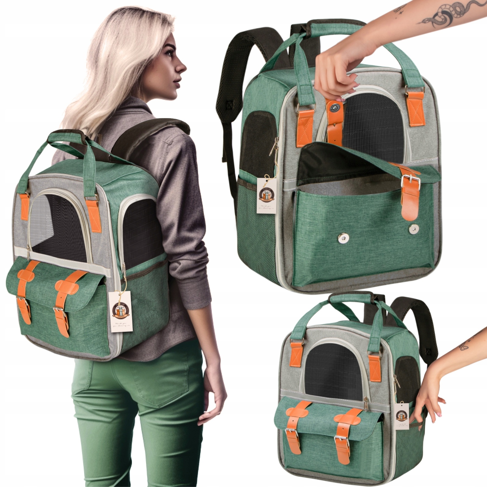 Levně Silný A Pohodlný Batoh Pro Kočky Psa Zámky Ventilace Odolný Stylový