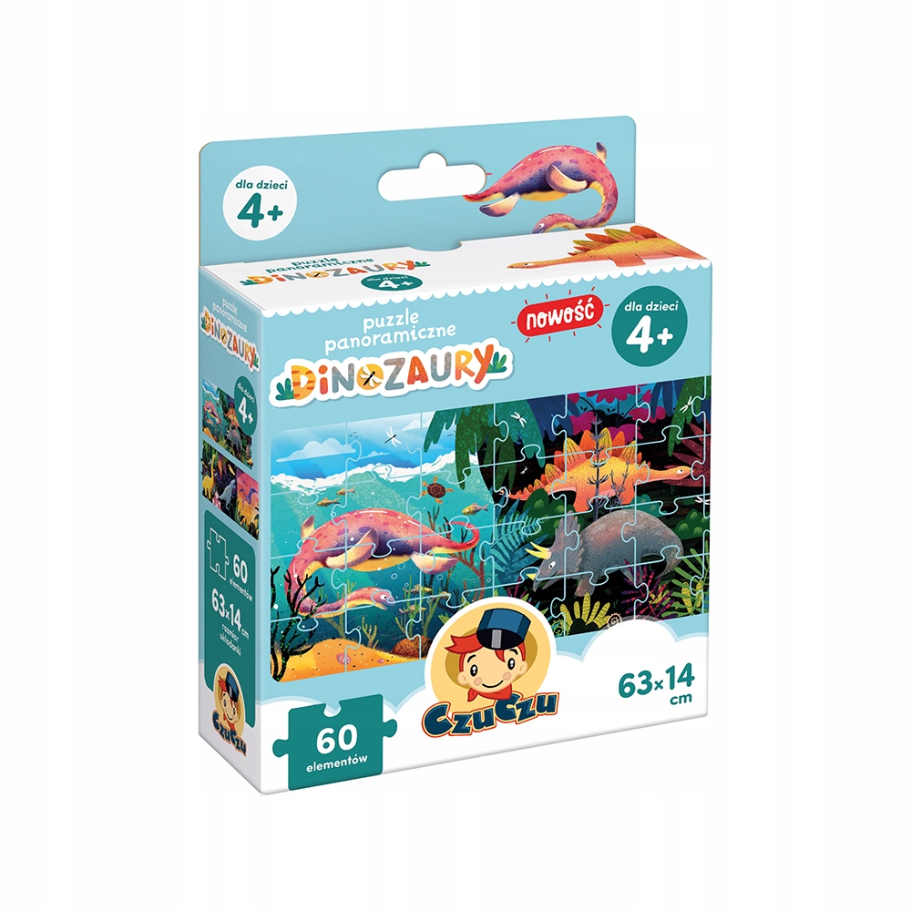

Czuczu Puzzle Panoramiczne Dinozaury Czu Czu 4+