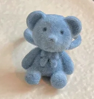 PIERŚCIONEK z MISIEM regulowany rozmiar Niebieski